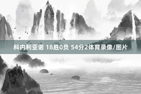 科内利亚诺 18胜0负 54分　　2体育录像/图片