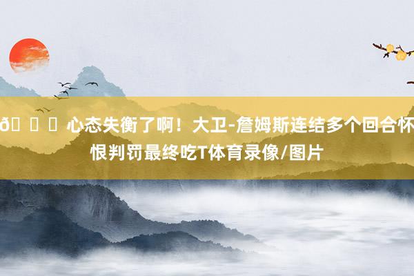 😕心态失衡了啊！大卫-詹姆斯连结多个回合怀恨判罚最终吃T体育录像/图片