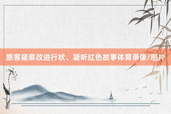 旅客窥察改进行状、凝听红色故事体育录像/图片