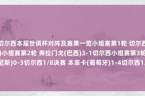 切尔西本届世俱杯对阵及赛果一览小组赛第1轮 切尔西2-0洛杉矶(好意思国)小组赛第2轮 弗拉门戈(巴西)3-1切尔西小组赛第3轮 突尼斯但愿(突尼斯)0-3切尔西1/8决赛 本菲卡(葡萄牙)1-4切尔西1/4决赛 帕尔梅拉斯(巴西)1-2切尔西半决赛 弗鲁米嫩塞(巴西)0-2切尔西【独家看世俱杯就在咪咕】体育集锦