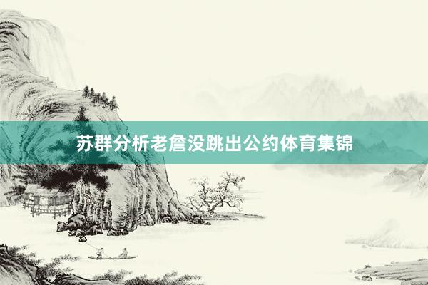 苏群分析老詹没跳出公约体育集锦