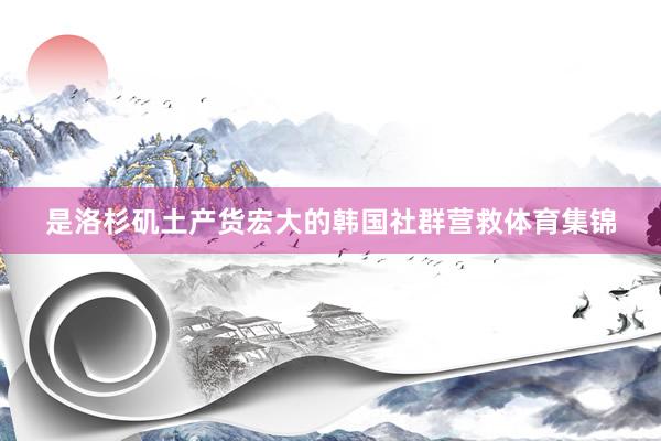 是洛杉矶土产货宏大的韩国社群营救体育集锦