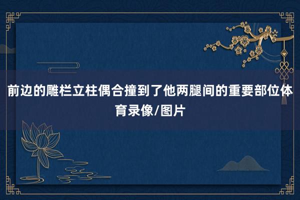 前边的雕栏立柱偶合撞到了他两腿间的重要部位体育录像/图片