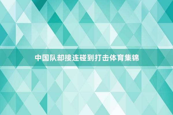 中国队却接连碰到打击体育集锦
