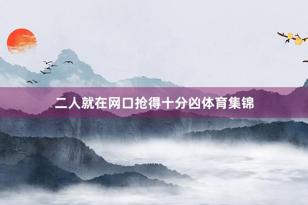 二人就在网口抢得十分凶体育集锦
