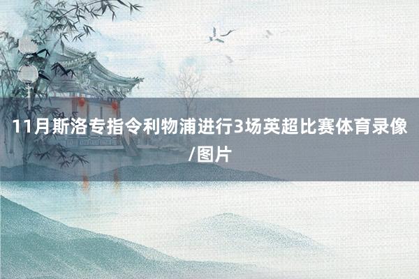 11月斯洛专指令利物浦进行3场英超比赛体育录像/图片