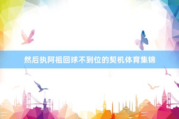 然后执阿祖回球不到位的契机体育集锦