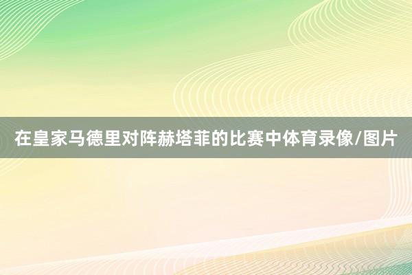在皇家马德里对阵赫塔菲的比赛中体育录像/图片