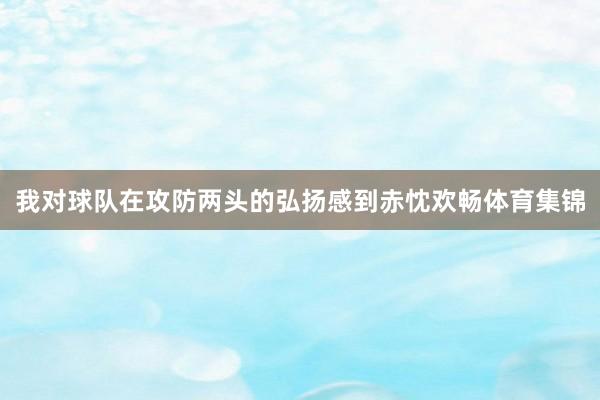 我对球队在攻防两头的弘扬感到赤忱欢畅体育集锦