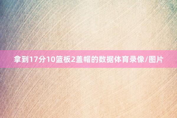 拿到17分10篮板2盖帽的数据体育录像/图片
