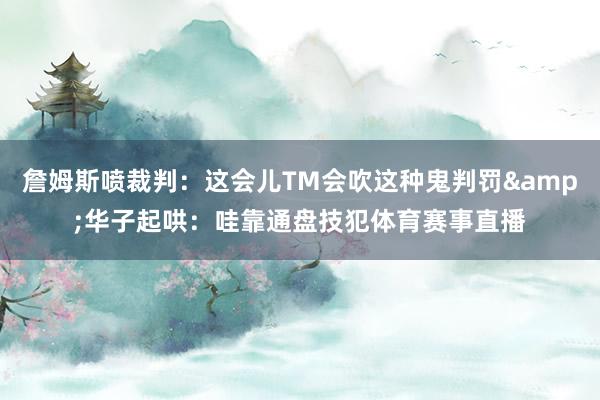 詹姆斯喷裁判：这会儿TM会吹这种鬼判罚&华子起哄：哇靠通盘技犯体育赛事直播