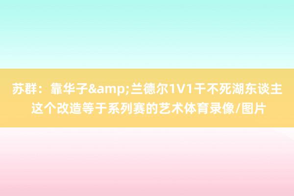 苏群：靠华子&兰德尔1V1干不死湖东谈主 这个改造等于系列赛的艺术体育录像/图片