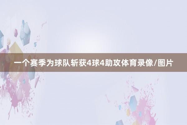 一个赛季为球队斩获4球4助攻体育录像/图片