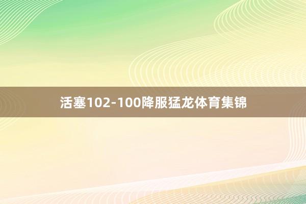 活塞102-100降服猛龙体育集锦