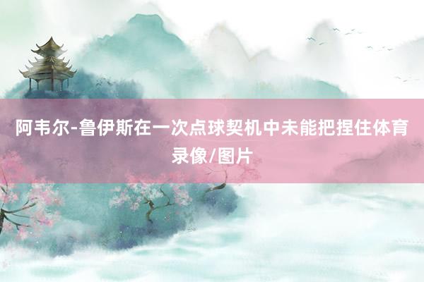 阿韦尔-鲁伊斯在一次点球契机中未能把捏住体育录像/图片