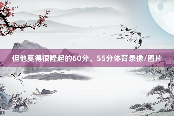 但他莫得很隆起的60分、55分体育录像/图片