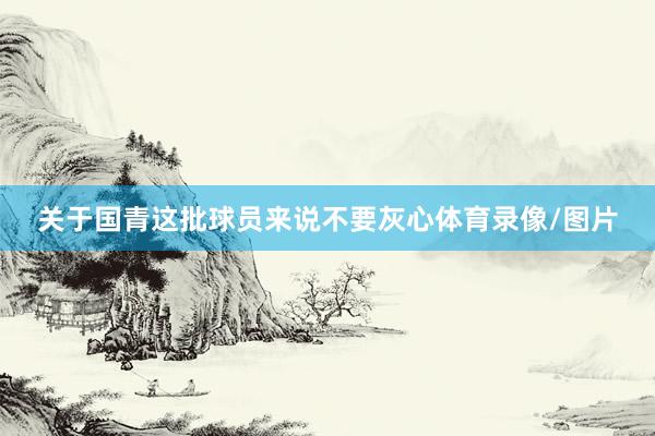 关于国青这批球员来说不要灰心体育录像/图片
