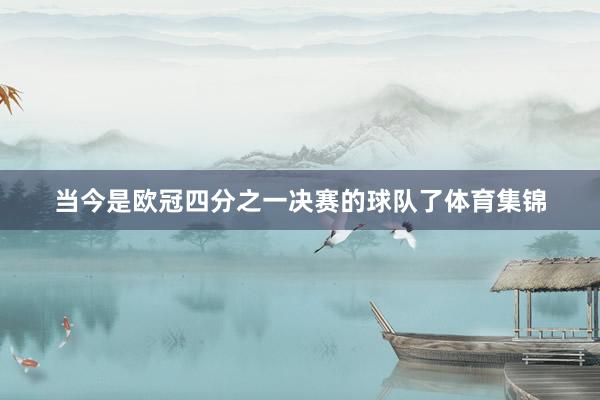 当今是欧冠四分之一决赛的球队了体育集锦