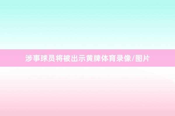 涉事球员将被出示黄牌体育录像/图片