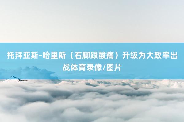 托拜亚斯-哈里斯（右脚跟酸痛）升级为大致率出战体育录像/图片