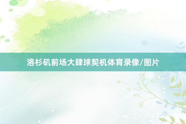 洛杉矶前场大肆球契机体育录像/图片