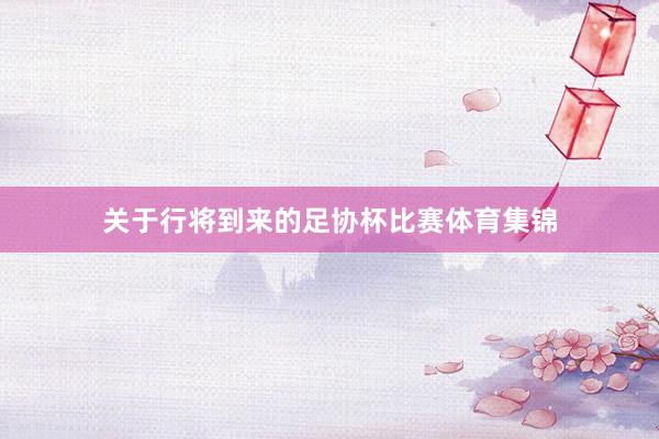 关于行将到来的足协杯比赛体育集锦