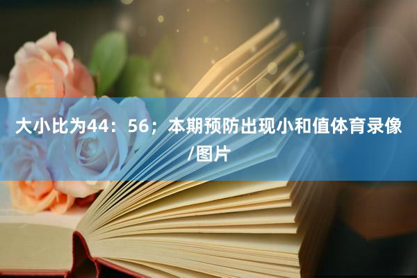 大小比为44：56；本期预防出现小和值体育录像/图片