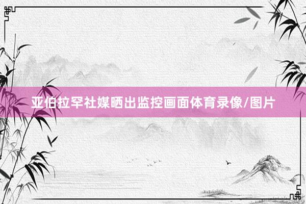 亚伯拉罕社媒晒出监控画面体育录像/图片