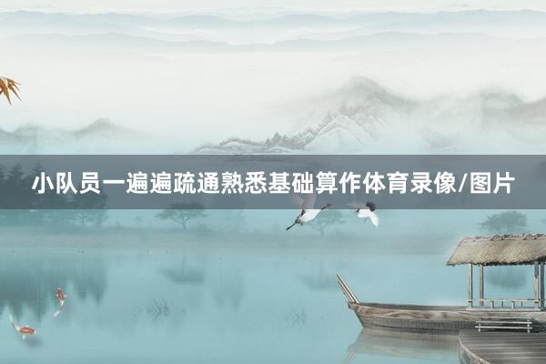 小队员一遍遍疏通熟悉基础算作体育录像/图片