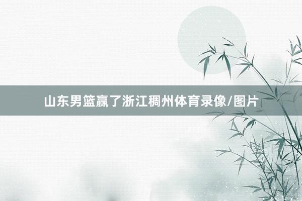 山东男篮赢了浙江稠州体育录像/图片