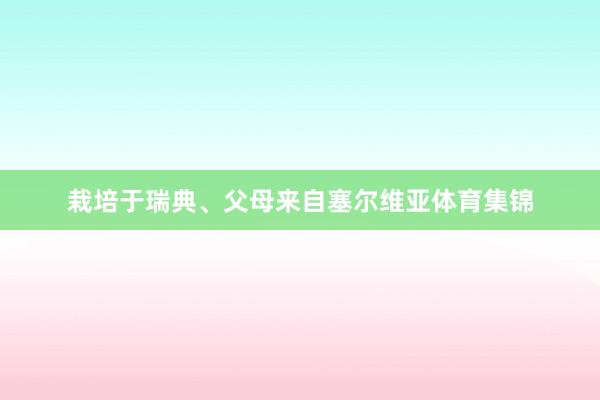 栽培于瑞典、父母来自塞尔维亚体育集锦
