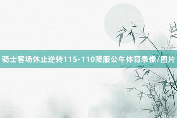 骑士客场休止逆转115-110降服公牛体育录像/图片