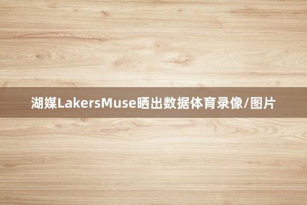 湖媒LakersMuse晒出数据体育录像/图片