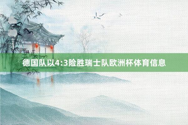 德国队以4:3险胜瑞士队欧洲杯体育信息